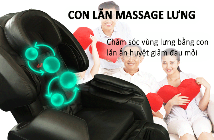Ghế massage chăm sóc phần lưng cổ
