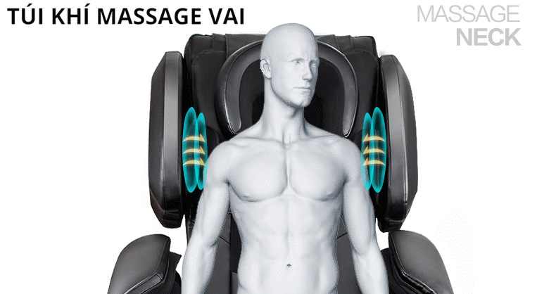 ghế massage toàn thân shika sk111 vai